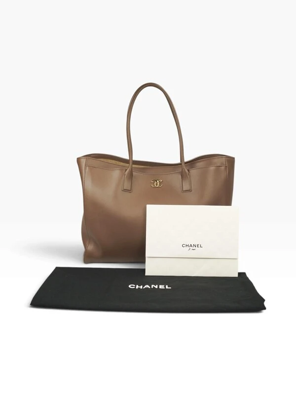Chanel Archetype Shopping Tote Large Light Brown