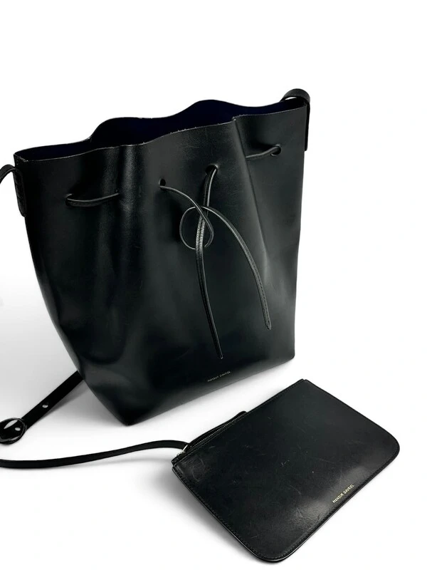 Bolsa Mansur Gavriel Bucket Preta