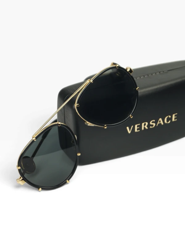 Óculos De Sol Versace Medusa Aviator Preto