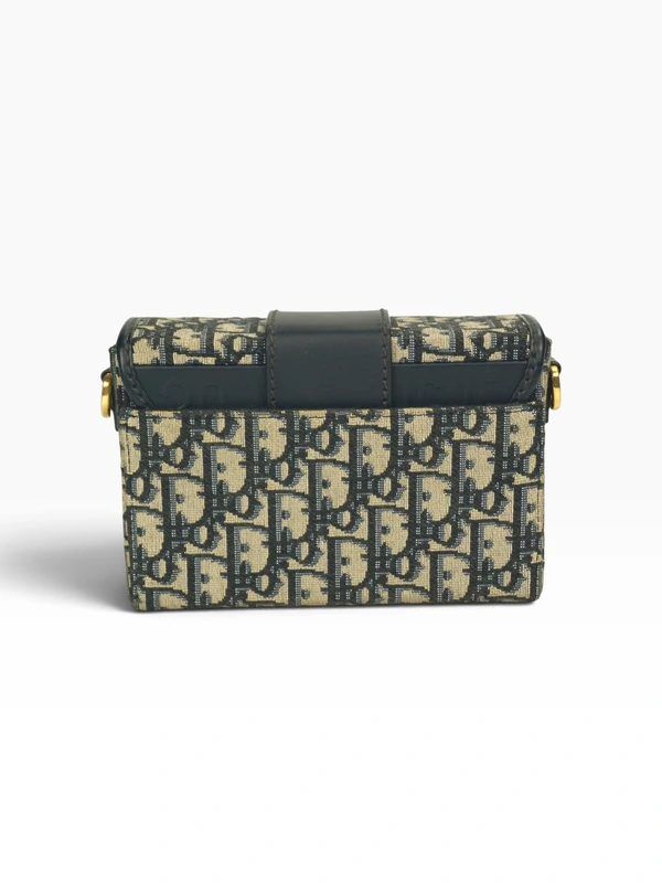 Bolsa Dior 30 Montaigne em Jacquard Oblique Azul