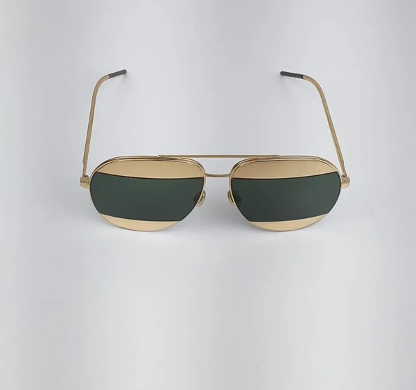 Óculos de Sol Christian Dior Spilit Dourado Verde