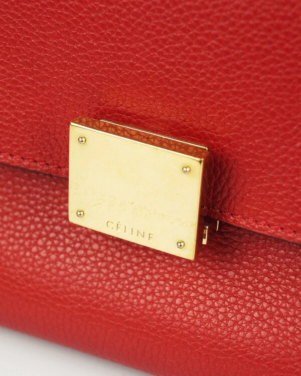 Bolsa Celine Trapeze Medium Vermelha