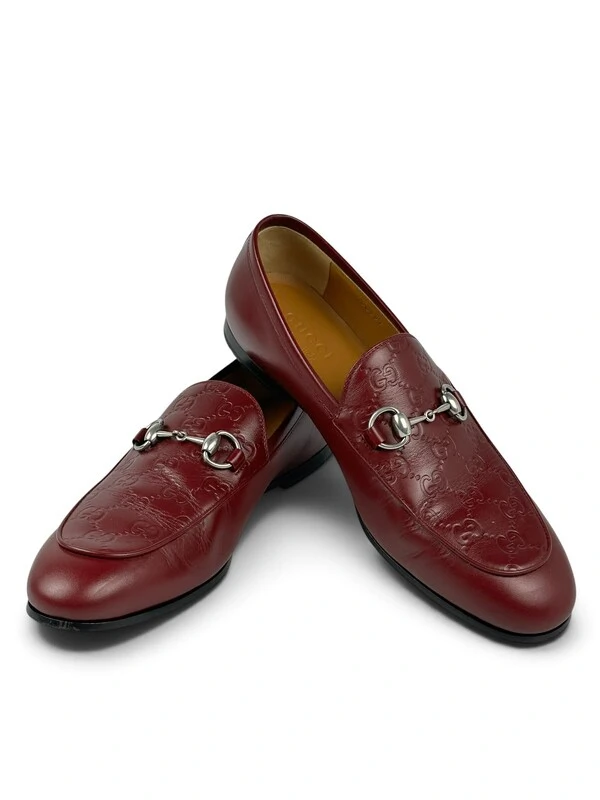 Sapato Gucci Horsebit GG Rosso