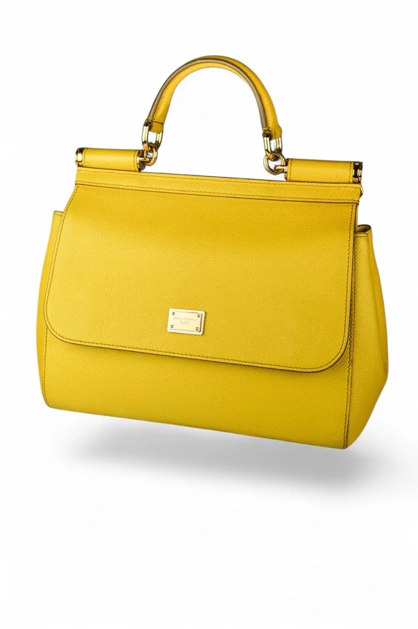 Bolsa Dolce & Gabbana Sicily Medium Amarela