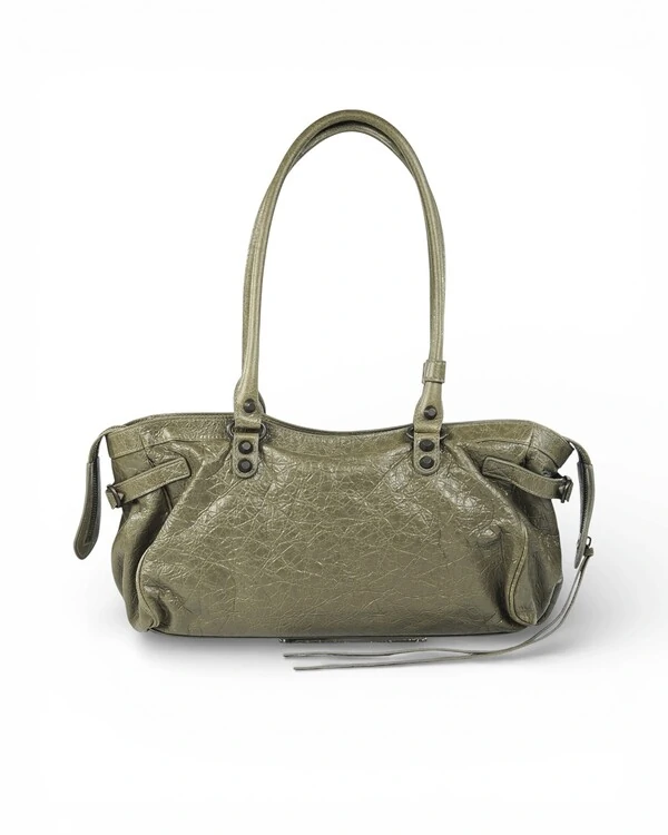 Bolsa Balenciaga Le City East West Verde Musgo