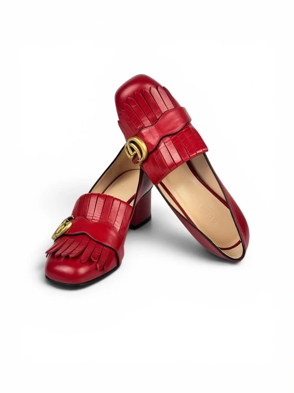 Sapato Gucci gg Vermelho