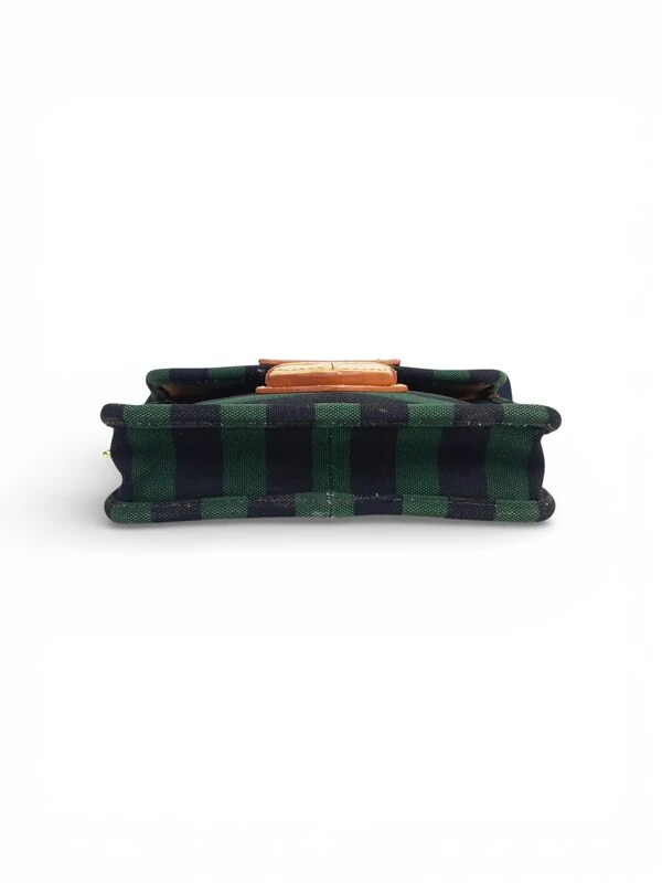 Clutch Prada Stripes Clutch Verde Preta