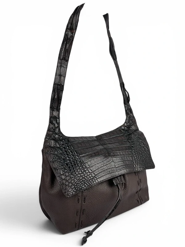 Bolsa Nancy Gonzales Couro Marrom