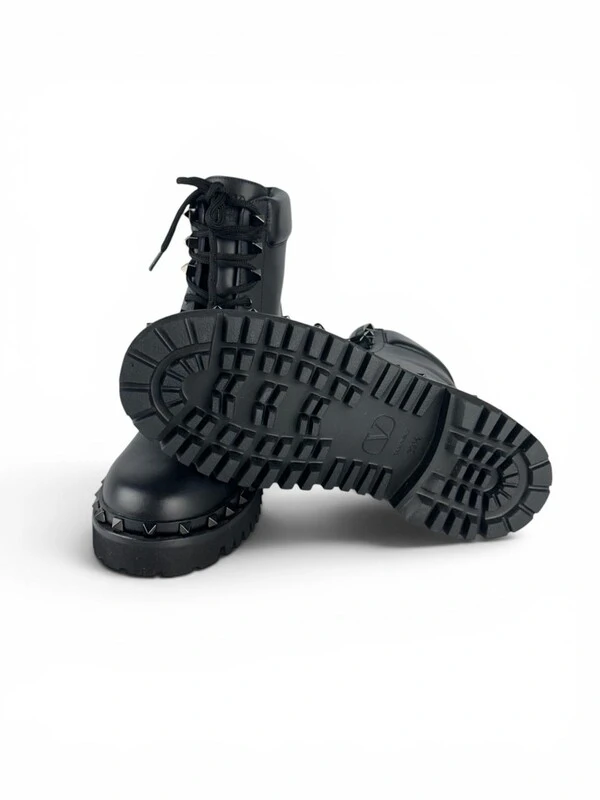 Bota Valentino Combat Boot Preta