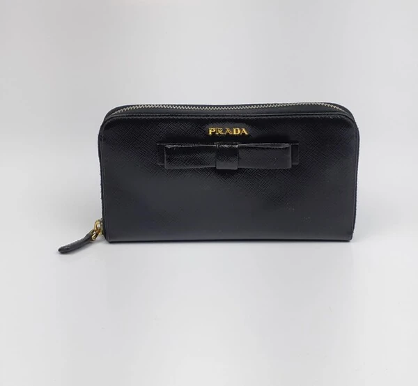 Carteira Prada Lace Saffiano Preta