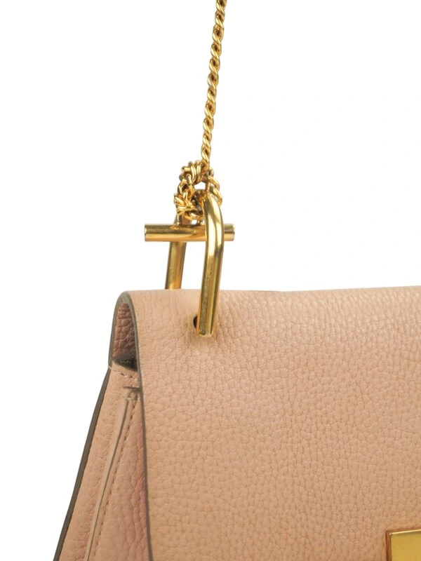 Bolsa Chloé Drew Mini Nude Rosé
