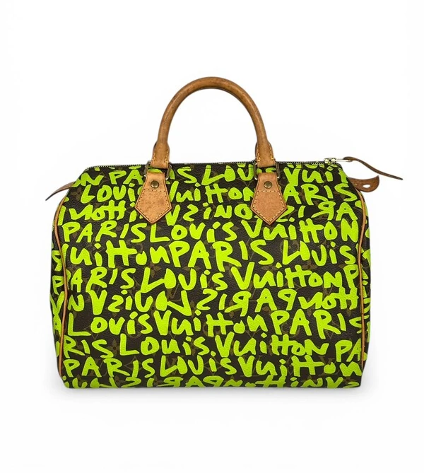 Bolsa Luis Vuitton Speedy 30 Monogram Grafiti Verde