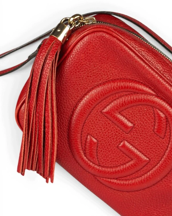 Bolsa Gucci Soho Disco Vermelha