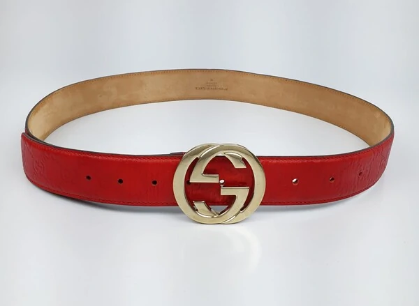 Cinto Gucci GG Vermelho