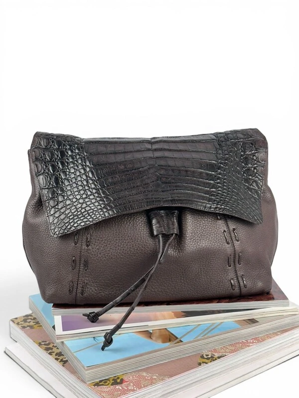 Bolsa Nancy Gonzales Couro Marrom