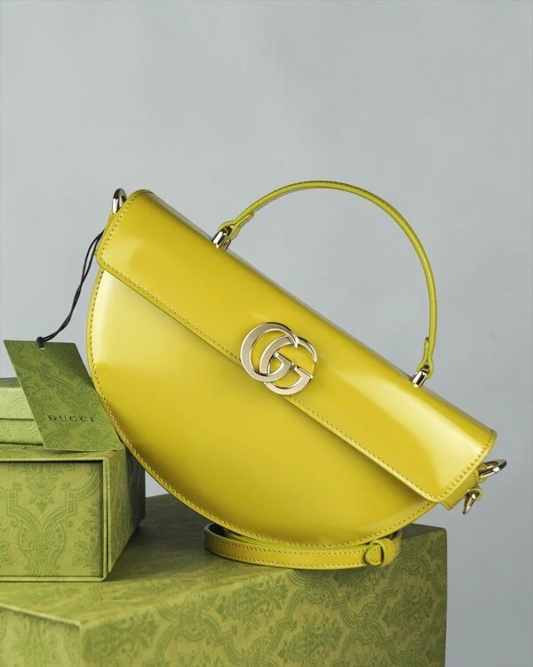 Bolsa Gucci Half Moon Medium Chartreuse