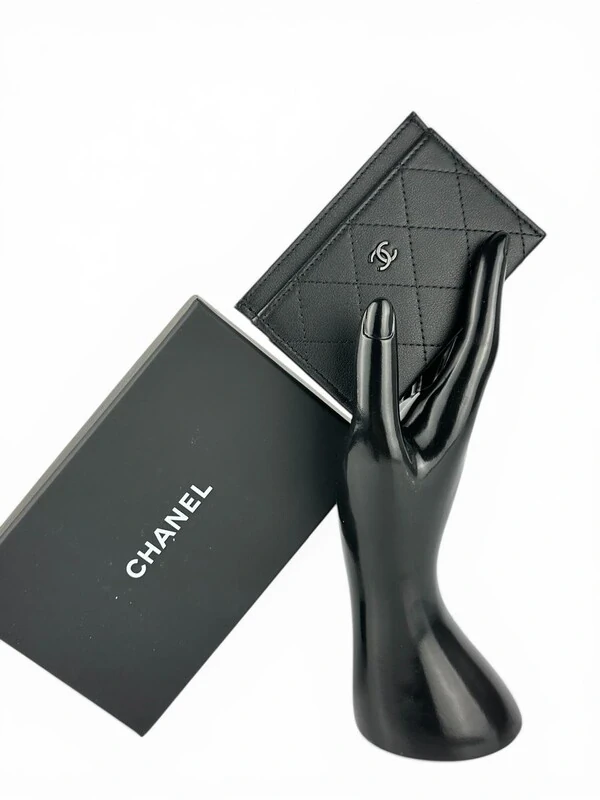 Porta Cartão Chanel Preto Preto