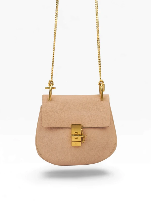 Bolsa Chloé Drew Mini Nude Rosé