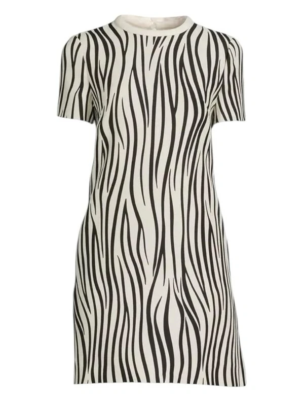 Vestido Valentino Estampado P&B Zebra