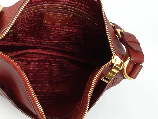 Bolsa Prada Hobo Burgundy