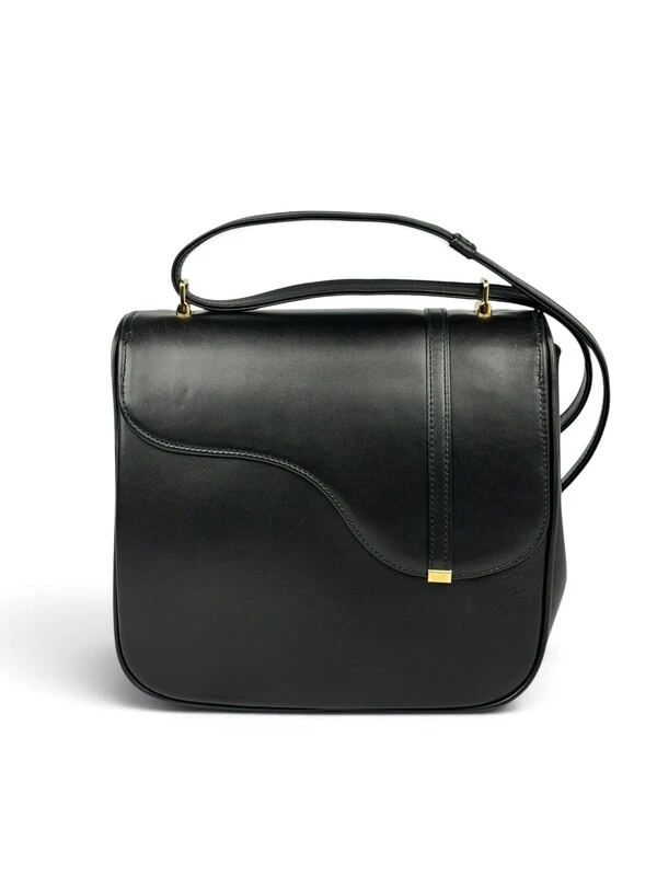 Bolsa Gucci Equestrian Saddle Crossbody Preta