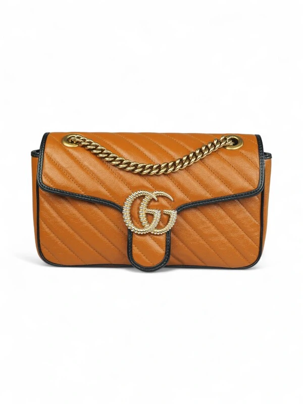 Bolsa Gucci Marmont GG Torchon Caramelo