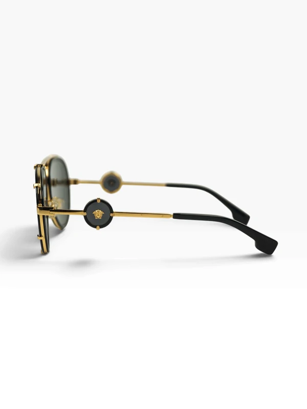 Óculos De Sol Versace Medusa Aviator Preto