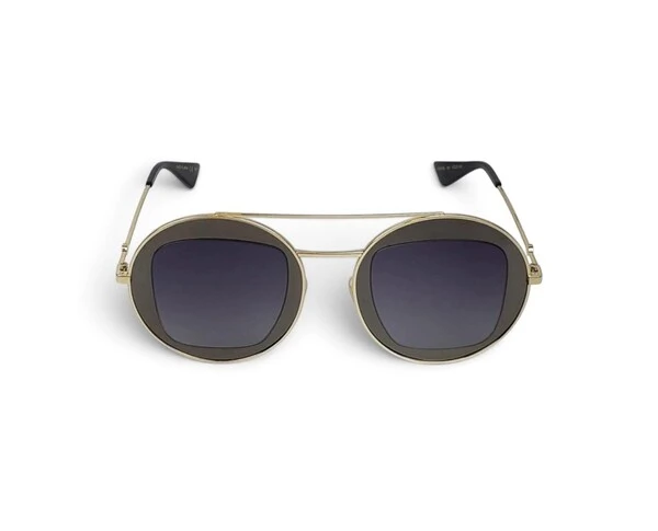 Óculos de Sol Gucci GG0105S Redondo Preto