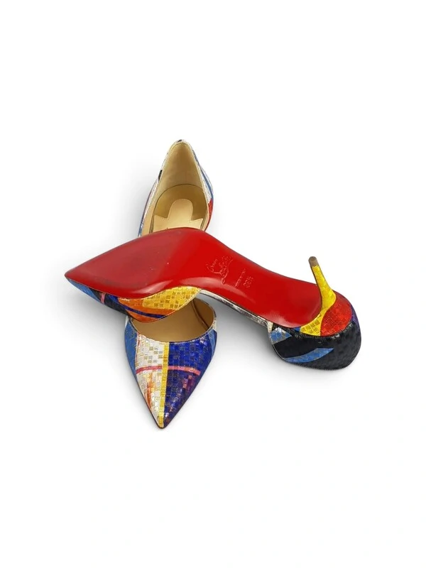 Sapato Christian Louboutin Jacquard Multicolor