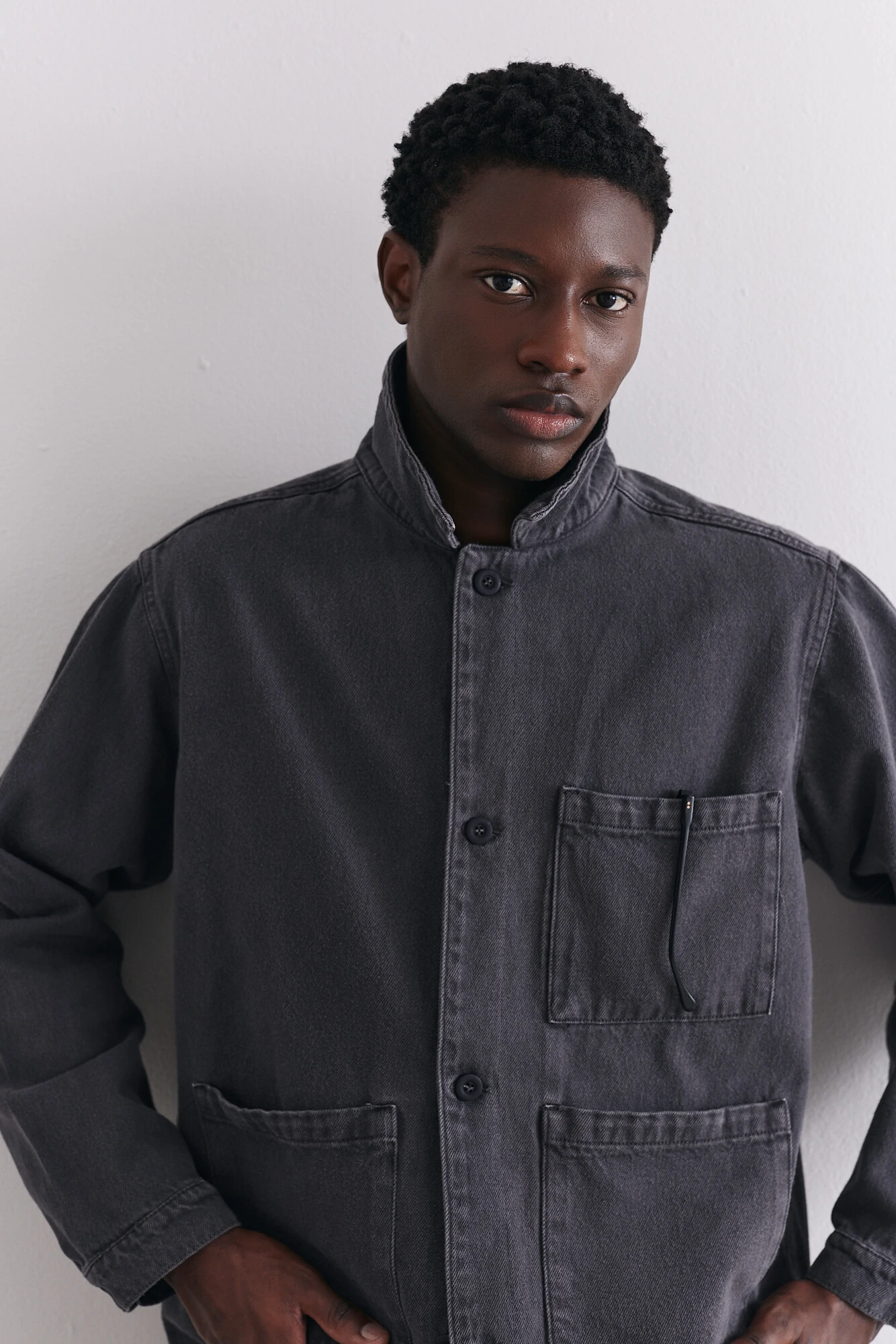 FotoJaqueta Worker Washed Grey