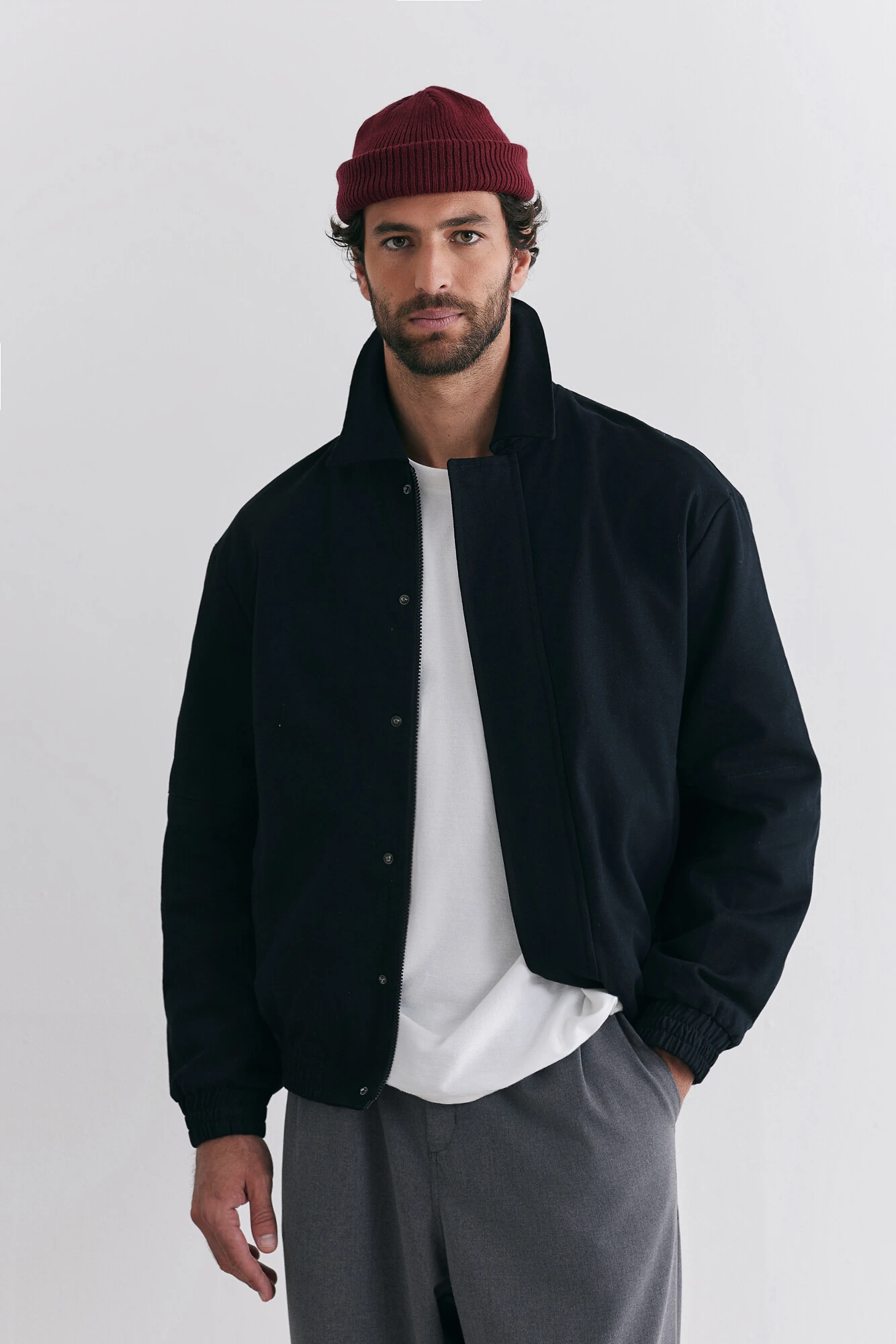 FotoJaqueta Bomber Asphalt Twill Black