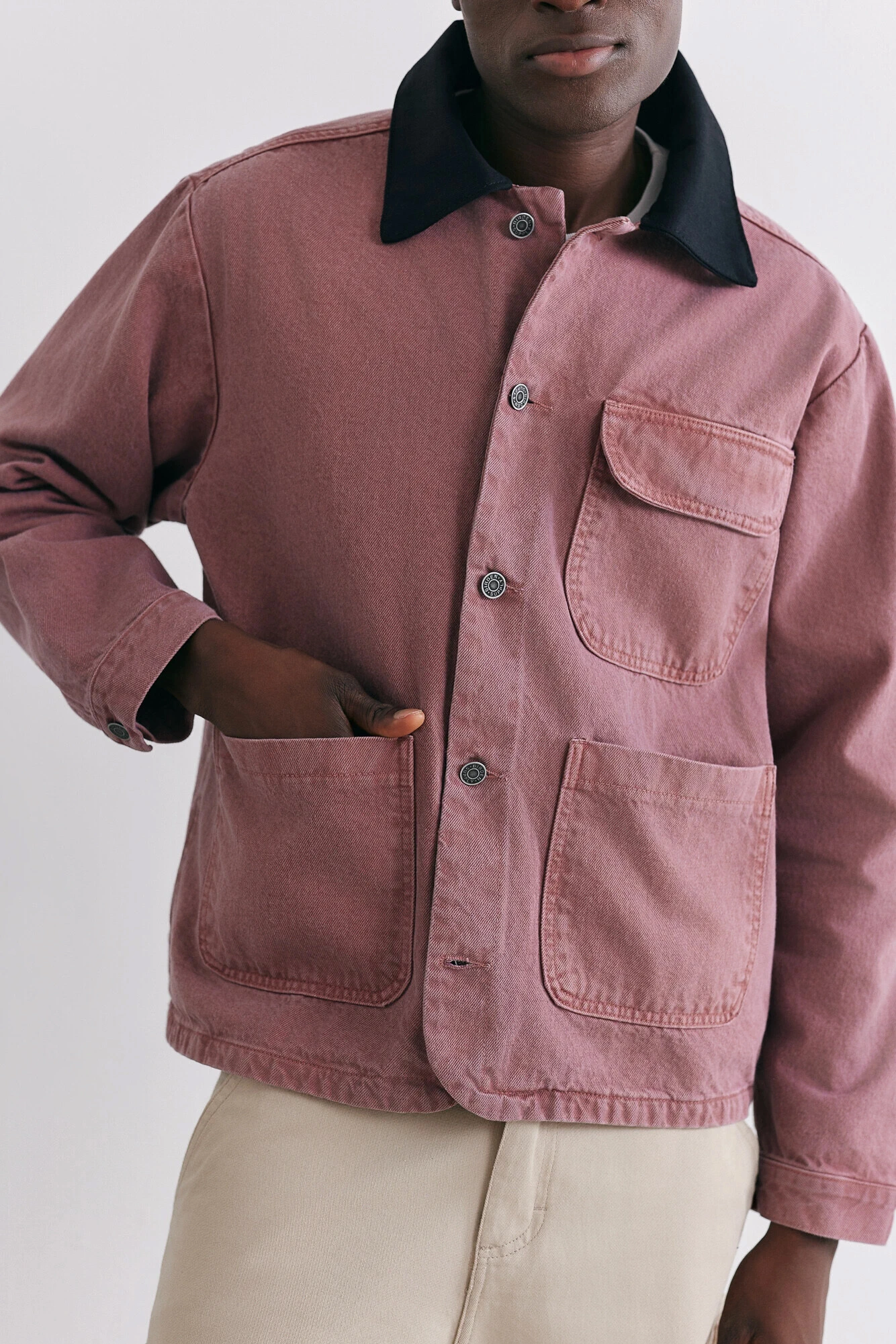 FotoJaqueta Worker Rosewood Washed x SIPSIP