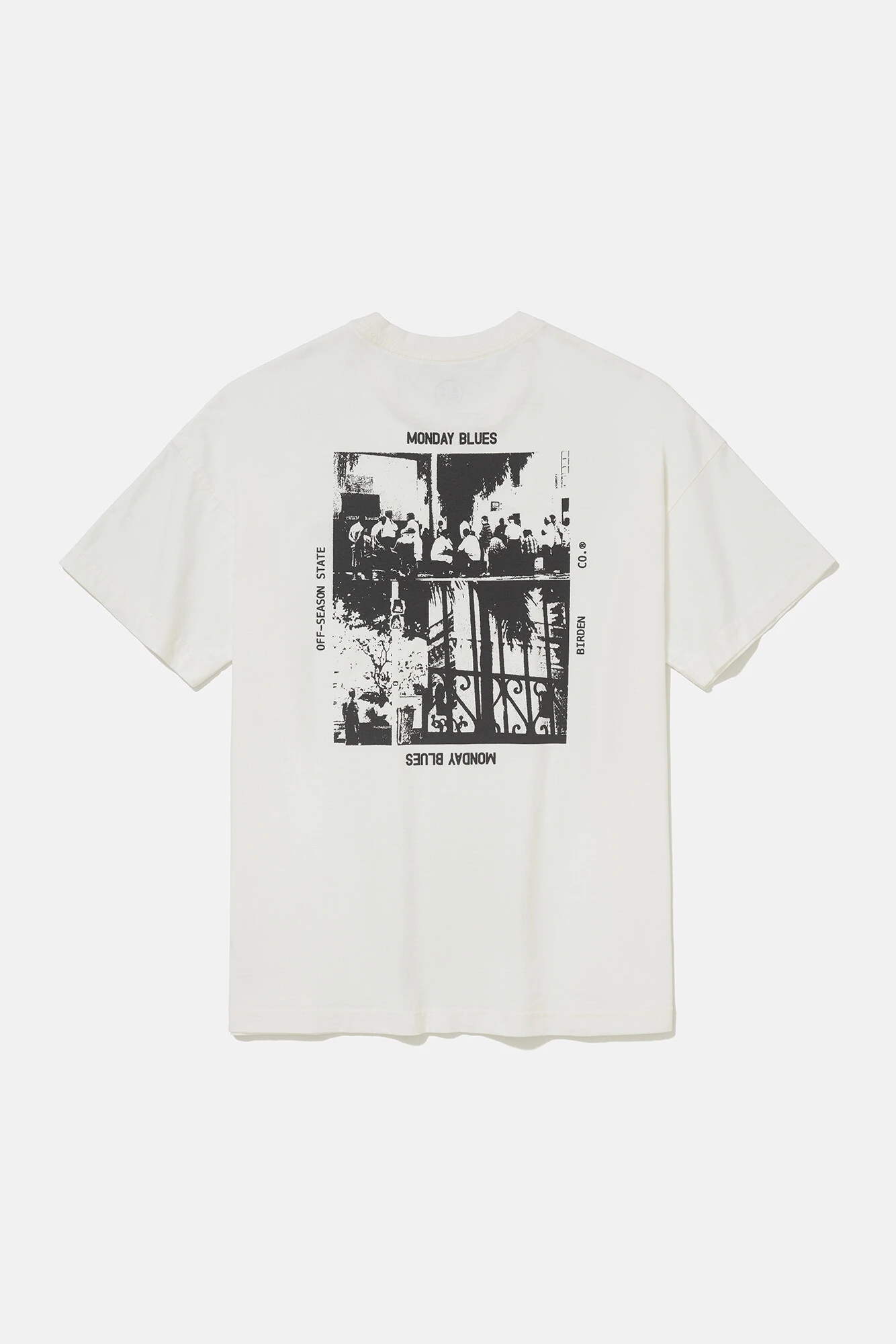 FotoCamiseta Boxy Monday Blues Off-White