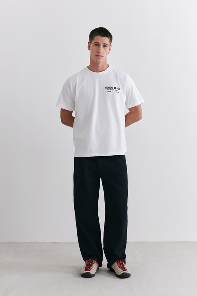 FotoCamiseta Boxy Monday Blues Off-White