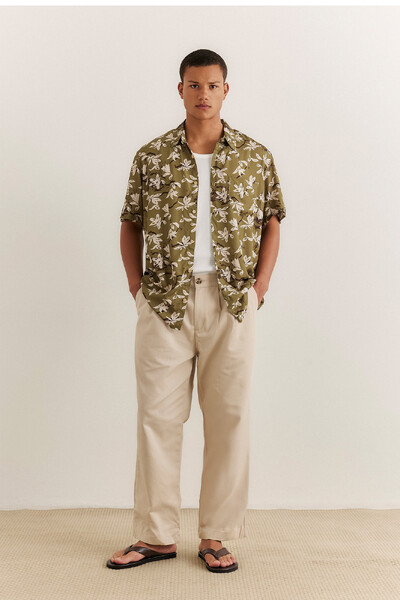 FotoCamisa Flower Sky Green