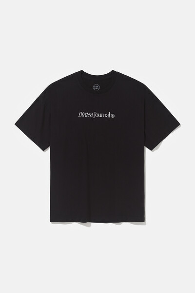 Foto Camiseta Boxy Birden Journal Black
