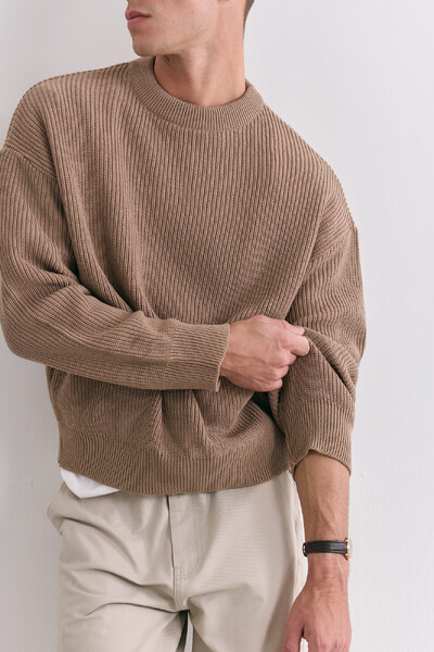 Foto Tricot Boxy Beige
