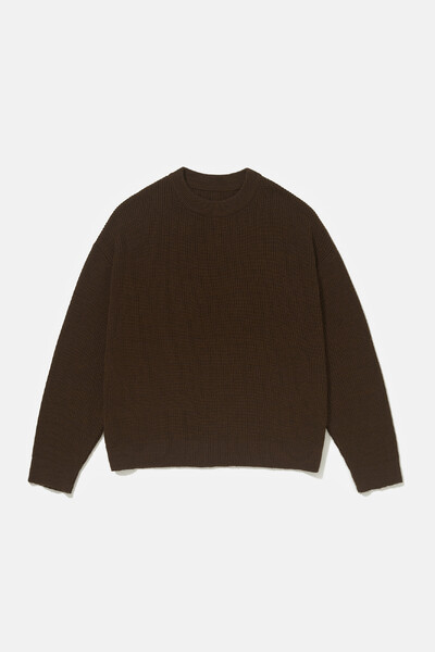 Foto Tricot Boxy Cacau