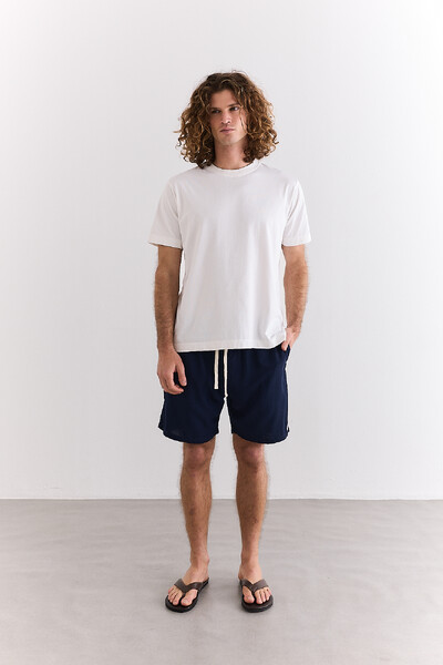 FotoShorts Linen Navy