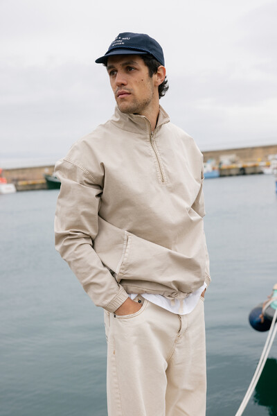 FotoJaqueta Quarter Zip Stoned Sand x Muli