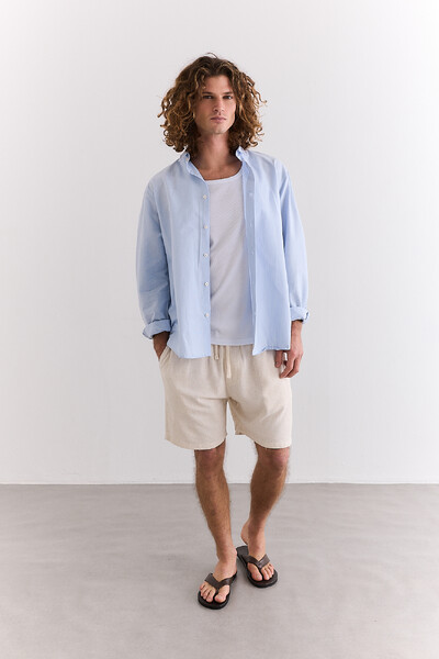 FotoShorts Linen Natural