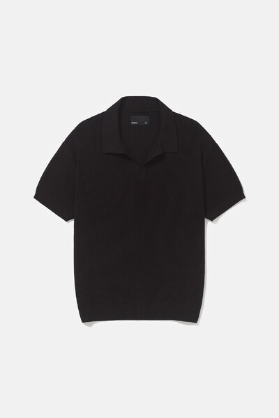 Foto Polo Tricot Waffle Black