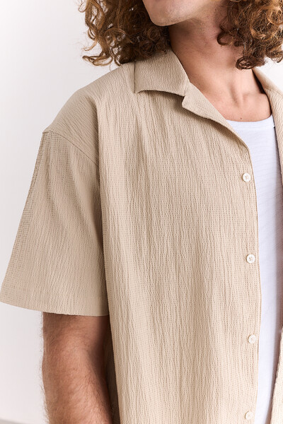 FotoCamisa Boxy Seersucker Homus