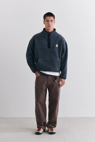 FotoFleece Button Pullover Graphite