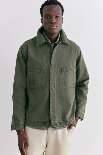 FotoJaqueta Worker Overdyed Moss