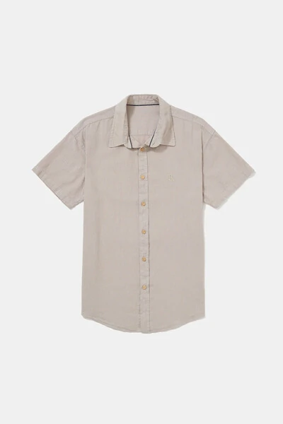 Foto Camisa Linen Natural