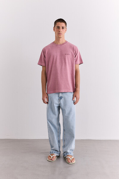 FotoCamiseta Broderie Cerise