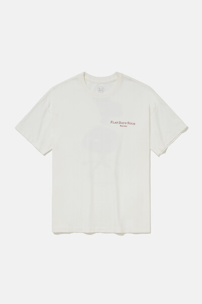 Foto Camiseta Boxy Flat Days Off-White