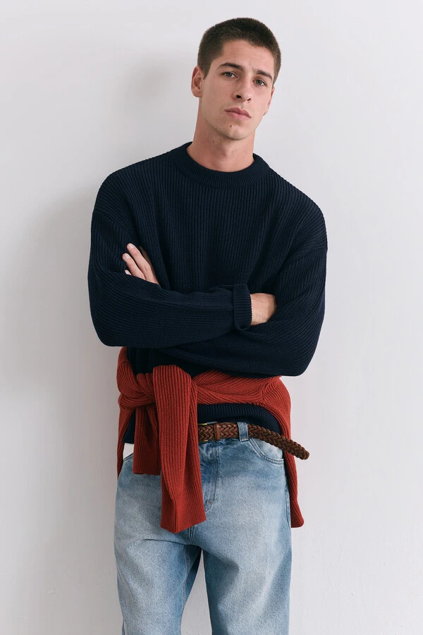 Tricot Boxy Navy