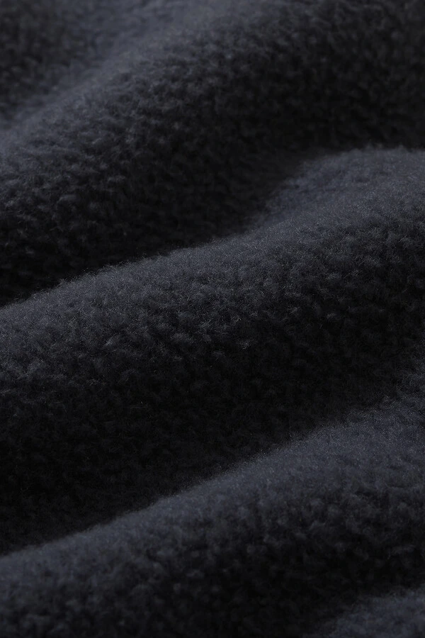 Fleece Button Pullover Graphite